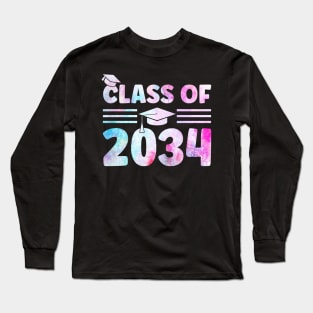 kindergarten to graduation class of 2034 Long Sleeve T-Shirt